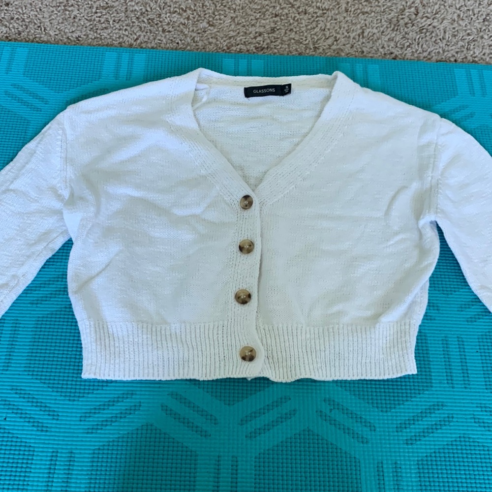 Glassons white cardigan